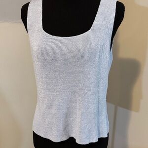 Sigrid Olsen Medium Elegant  baby blue Knit Women's Top